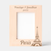 Eiffeltoren Parijs met aangepaste naam en datum Gegraveerde Lijstjes (Voorkant)