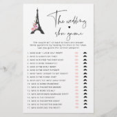 Eiffeltoren Parijs modern De bruiloft schoen spel (Voorkant)