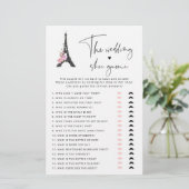 Eiffeltoren Parijs modern De bruiloft schoen spel (Staand voorkant)