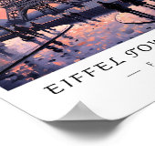 Eiffeltoren Parijs Muurkunst, Romantisch Frankrijk Poster (Hoek)