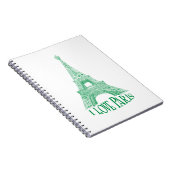 Eiffeltoren, Parijs Notitieboek (Rechterzijde)