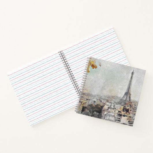 Eiffeltoren Parijs Notitieboek – Vintage Travel (Binnen)
