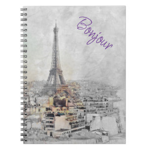 Eiffeltoren Parijs Notitieboek – Vintage Travel