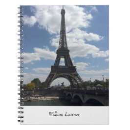 Eiffeltoren Parijs Persoonlijk Dagboek Notitieboek