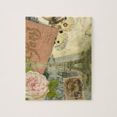 Eiffeltoren Parijs Reiscollage Legpuzzel (Verticaal)