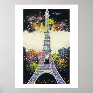Eiffeltoren Parijs, Reisgeschenk Poster