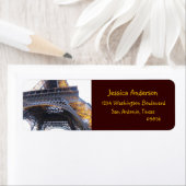 Eiffeltoren, Parijs, retouradreslabels Etiket (Insitu)