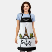 eiffeltoren parijs ROMANTIC COUPLE Schort (Gedragen)