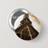 Eiffeltoren Parijs Ronde Button 5,7 Cm (Voorkant /achterkant)