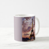 Eiffeltoren Parijs schemering aquarel aangepaste t Koffiemok (Voorkant rechts)