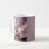 Eiffeltoren Parijs schemering aquarel aangepaste t Koffiemok (Voorkant links)