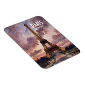 Eiffeltoren Parijs schemering aquarel schilderij Magneet (Rechterzijde)