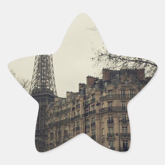 Eiffeltoren Parijs Stad Gebouw Architectuur Ster Sticker (Voorkant)