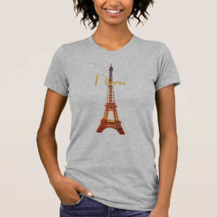 Eiffeltoren Parijs Tekst T-shirt