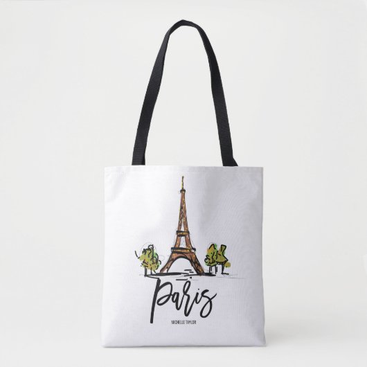 eiffeltoren parijs tote bag (Voorkant)