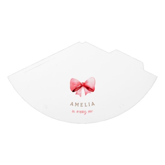 Eiffeltoren Parijs Verjaardag Roze Boog Feesthoedjes (Voorkant)