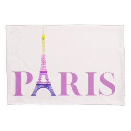 Eiffeltoren-Parijs-Vibrant en kleurrijk- Kussensloop