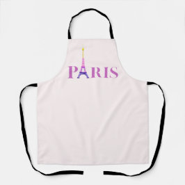 Eiffeltoren-Parijs-Vibrant en kleurrijk- Schort