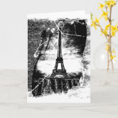  Eiffeltoren Parijs - Wenskaart Kaart (Gele Bloem)