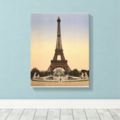 Eiffeltoren Parijs, wereldtentoonstelling 1900 Canvas Afdruk (Insitu (Houten vloer))