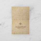 Eiffeltoren Parijse dank u Bedankkaart (Binnen)