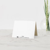 Eiffeltoren Parijse dank u Bedankkaart (Achterkant)