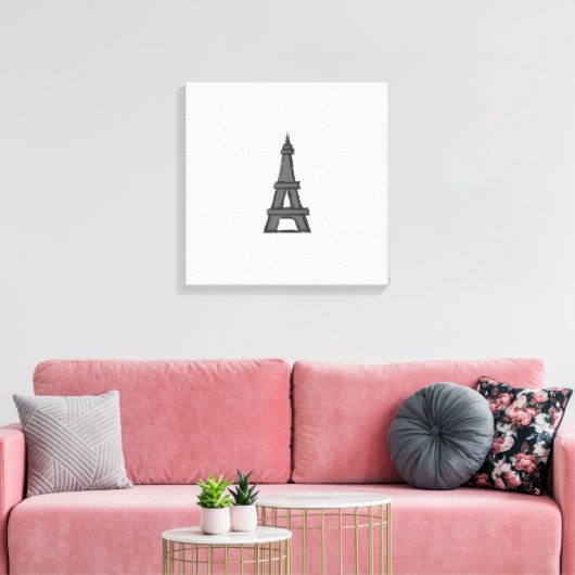 Eiffeltoren Parijse Explorer Canvas Afdruk (Insitu (Woonkamer))