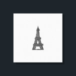 Eiffeltoren Parijse Explorer Canvas Afdruk<br><div class="desc">Een jeugdige afbeelding van de beruchte Eiffeltoren.</div>
