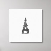 Eiffeltoren Parijse Explorer Canvas Afdruk (Voorkant)