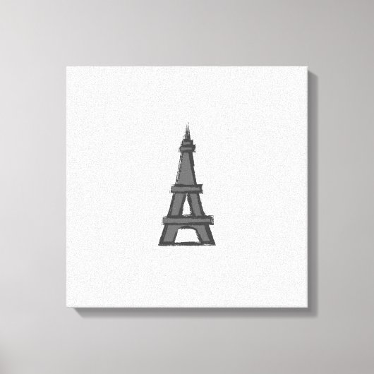 Eiffeltoren Parijse Explorer Canvas Afdruk (Voorkant)