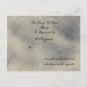 Eiffeltoren Parijse franse bruiloft rvp kaart (Achterkant)