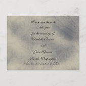 Eiffeltoren Parijse Franse bruiloft Save the Date Aankondigingskaart (Achterkant)