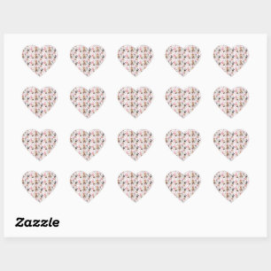 Eiffeltoren Parijse Meisje Parijs Bloem Roze Hart Sticker