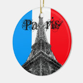 Eiffeltoren Parijse vlag Ornament (Links)