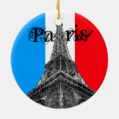 Eiffeltoren Parijse vlag Ornament (Achterkant)
