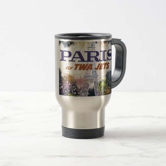  Eiffeltoren Paris Air Travel Reisbeker (Voorkant rechts)