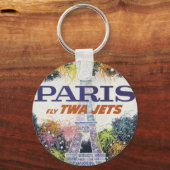  Eiffeltoren Paris Air Travel Sleutelhanger (Voorkant)