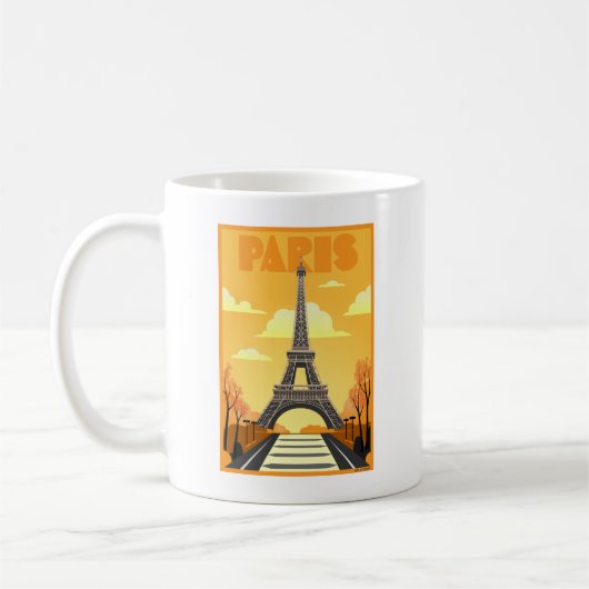 Eiffeltoren Paris Art Deco Koffiemok (Links)