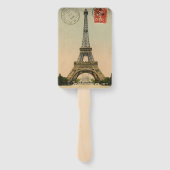 Eiffeltoren Paris Briefkaart Hand Fans Handwaaier (Achterkant)