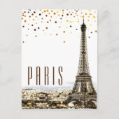 Eiffeltoren Paris City Rustiek  Uitzicht Briefkaart (Voorkant)