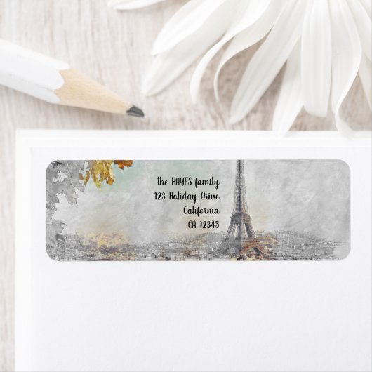 Eiffeltoren Paris France Label –  (Insitu)