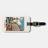  Eiffeltoren Paris Frankrijk Seine Cafe Bagagelabel (Voorkant horizontaal)