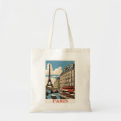  Eiffeltoren Paris Frankrijk Seine Cafe Tote Bag (Voorkant)