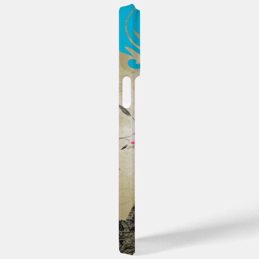 Eiffeltoren Paris Monogram Tortelduifjes Case-Mate iPhone Case (Achterkant / Rechts)