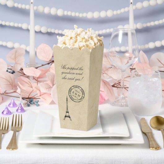 Eiffeltoren Paris Postmark Wedding Favoriet Bedankdoosjes (Huwelijk)