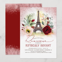 Eiffeltoren  Paris roze goud Quinceañera