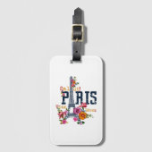 Eiffeltoren Paris Shirt Salut Flowering Paris Fra Bagagelabel (Voorkant (verticaal))