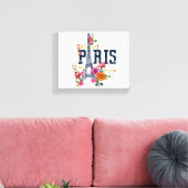 Eiffeltoren Paris Shirt Salut Flowering Paris Fra Canvas Afdruk (Insitu (Woonkamer))