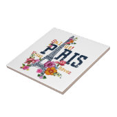 Eiffeltoren Paris Shirt Salut Flowering Paris Fra Tegeltje (Zijkant)
