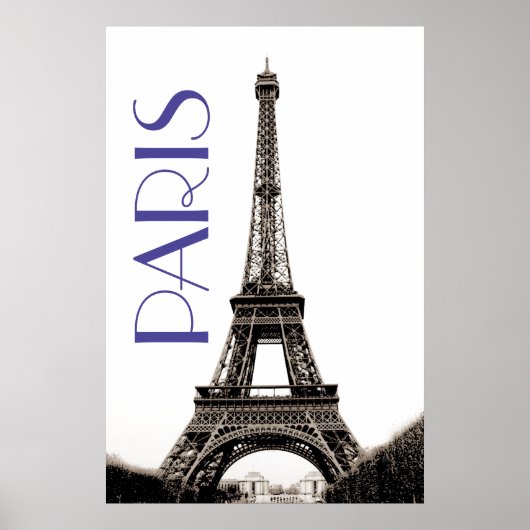  Eiffeltoren Paris Travel Poster (Voorkant)